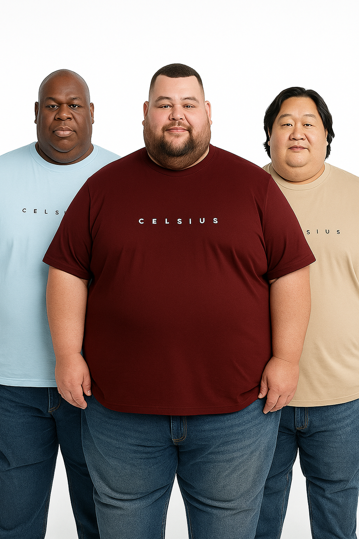 Men's Pack of 3 T-Shirts - Solid - Big & Tall