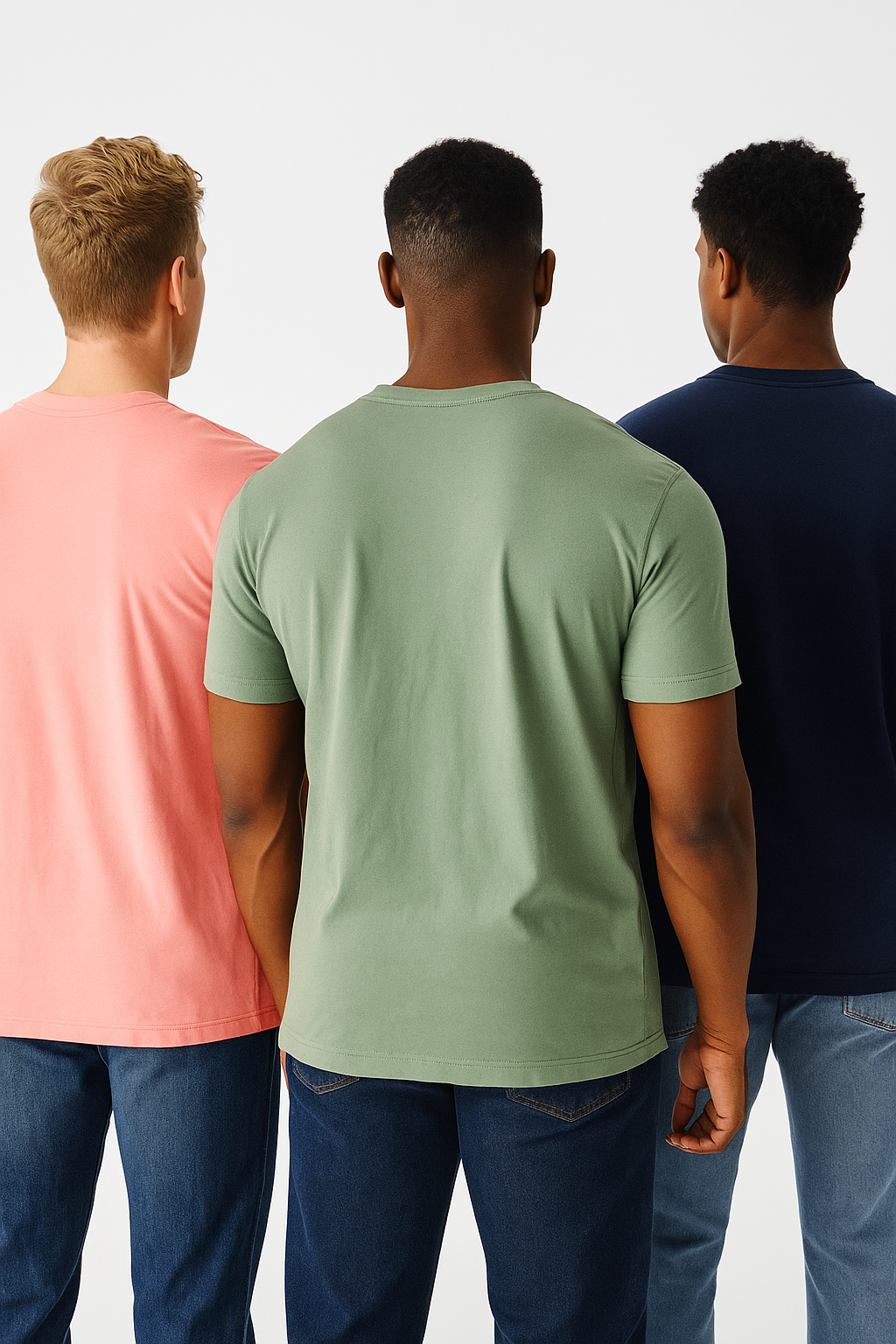 Men's Pack of 3 T-Shirts - Solid - Big & Tall