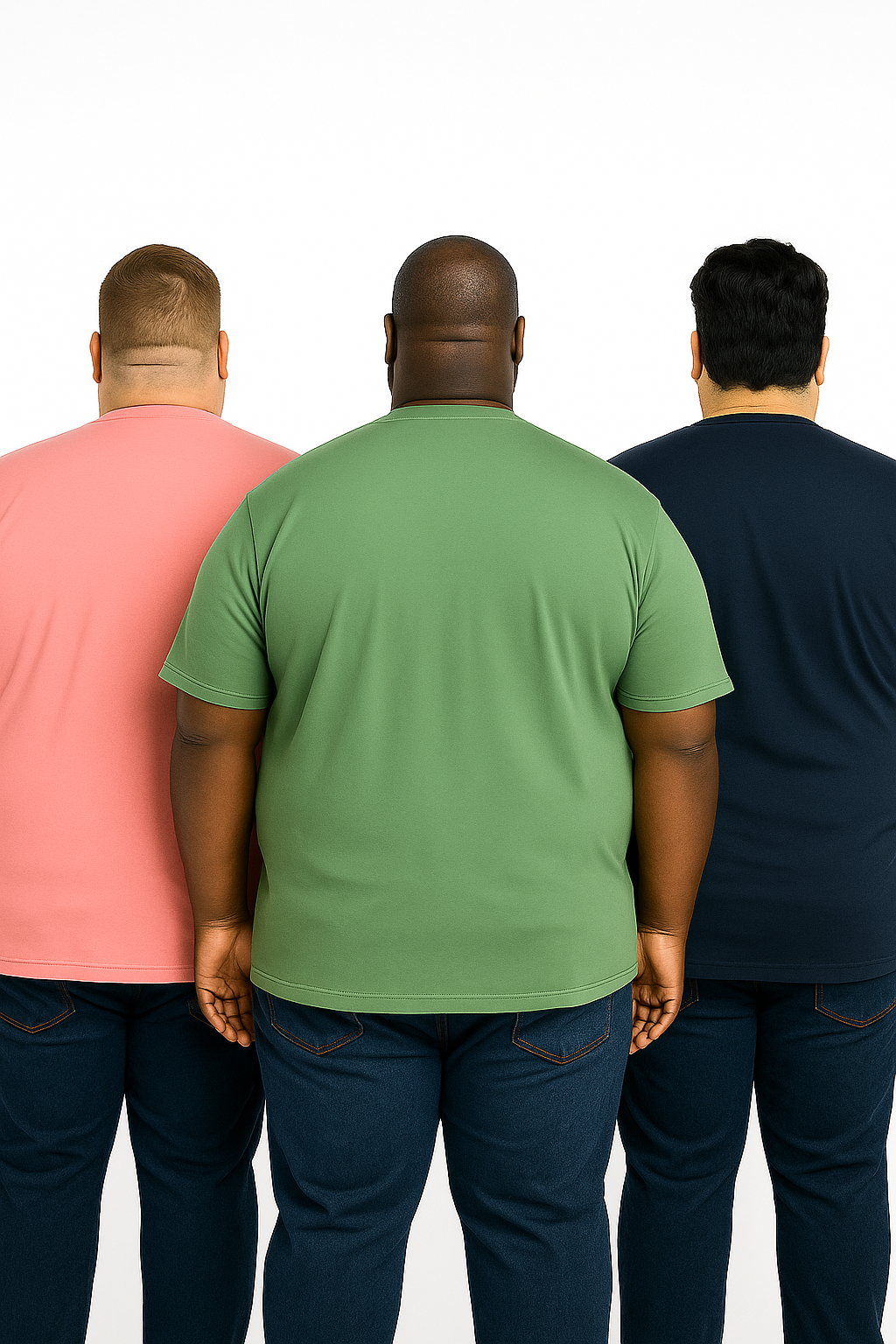 Men's Pack of 3 T-Shirts - Solid - Big & Tall