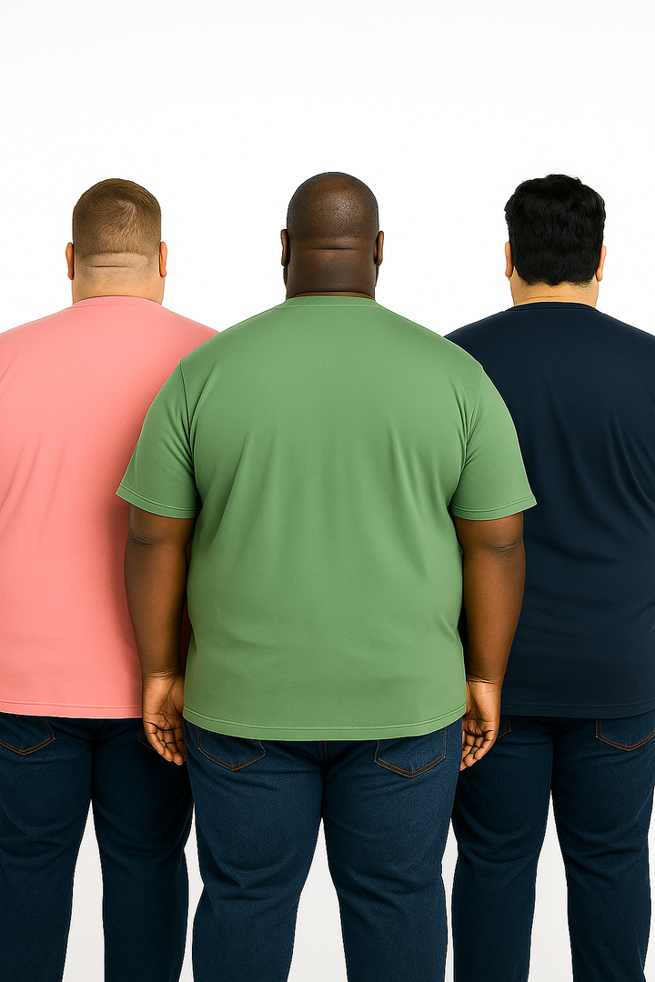 Men's Pack of 3 T-Shirts - Solid - Big & Tall