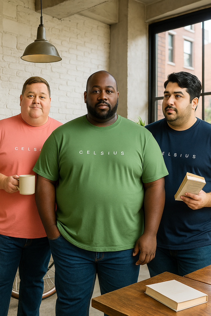 Men's Pack of 3 T-Shirts - Solid - Big & Tall