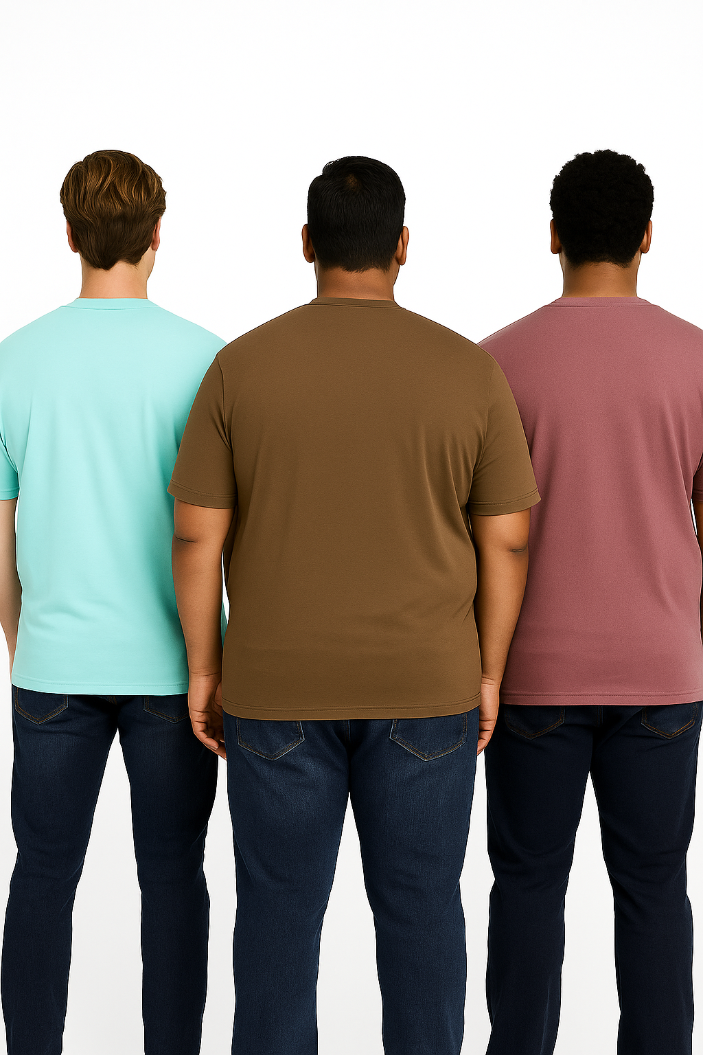 Men's Pack of 3 T-Shirts - Solid - Big & Tall