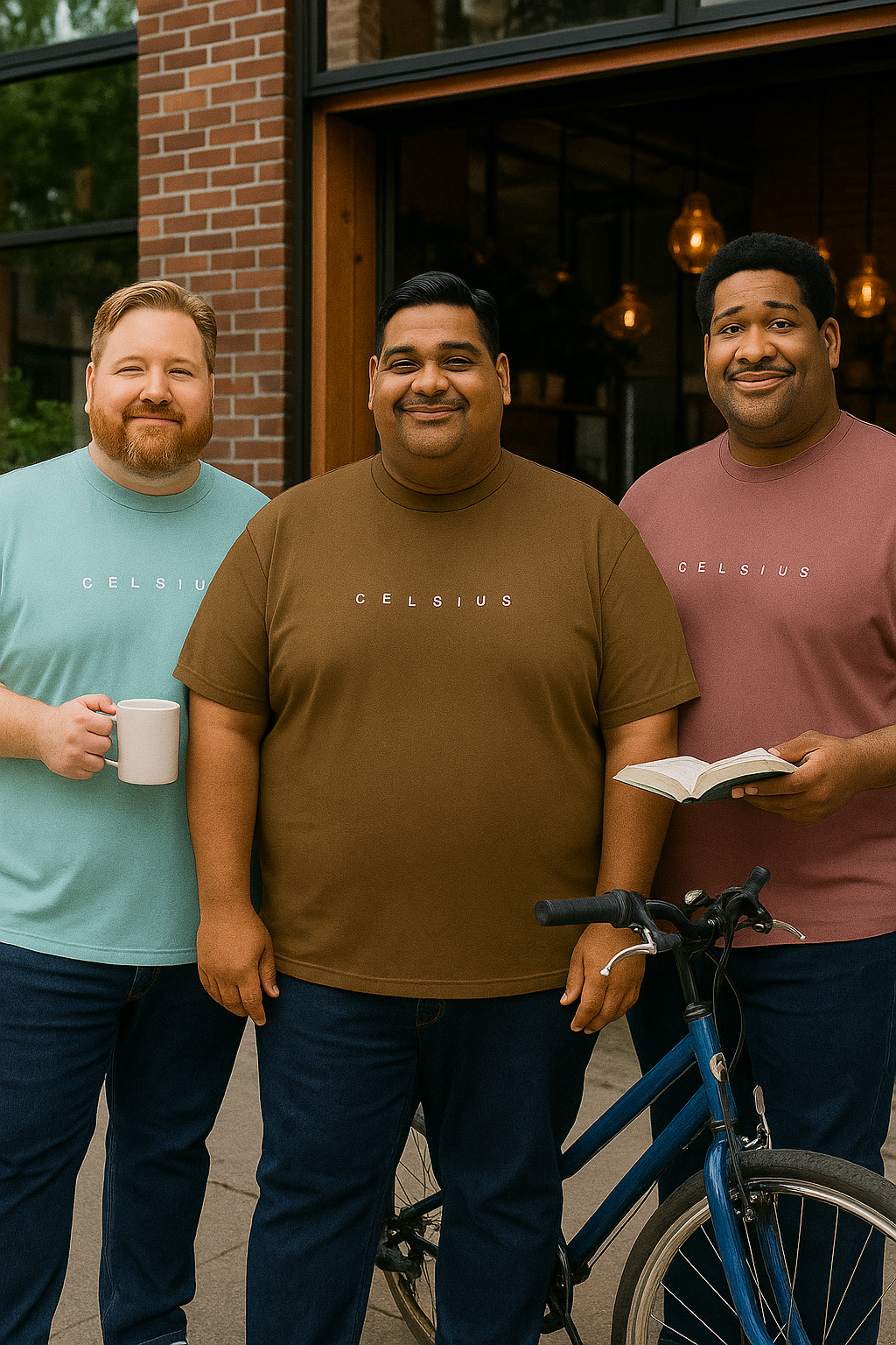 Men's Pack of 3 T-Shirts - Solid - Big & Tall