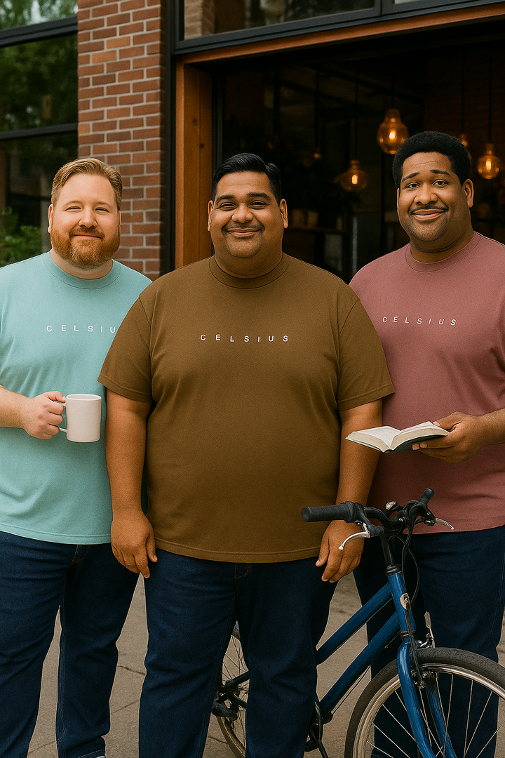 Men's Pack of 3 T-Shirts - Solid - Big & Tall