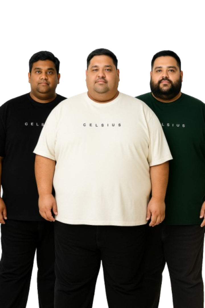Men's Pack of 3 T-Shirts - Solid - Big & Tall