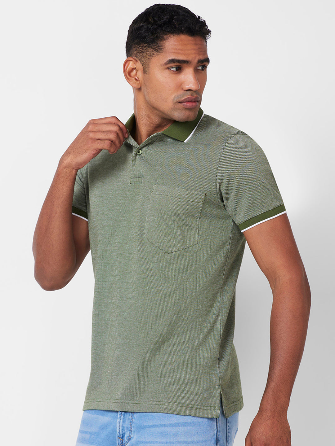 Men’s Contrast Collar Polo T-Shirt - Big & Tall