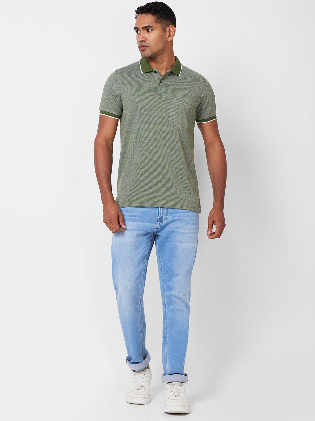 Men’s Contrast Collar Polo T-Shirt - Big & Tall