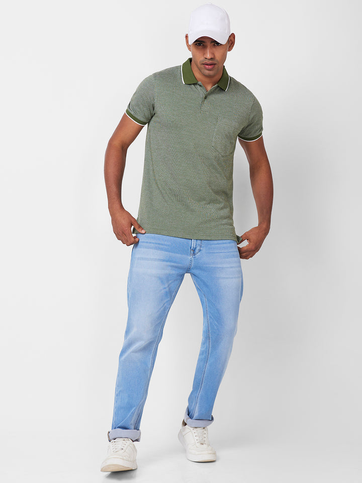 Men’s Contrast Collar Polo T-Shirt - Big & Tall