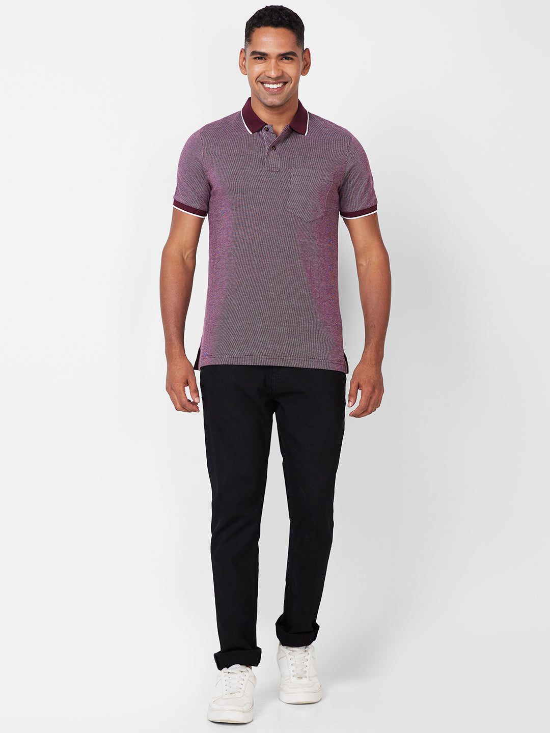 Men’s Contrast Collar Polo T-Shirt - Big & Tall