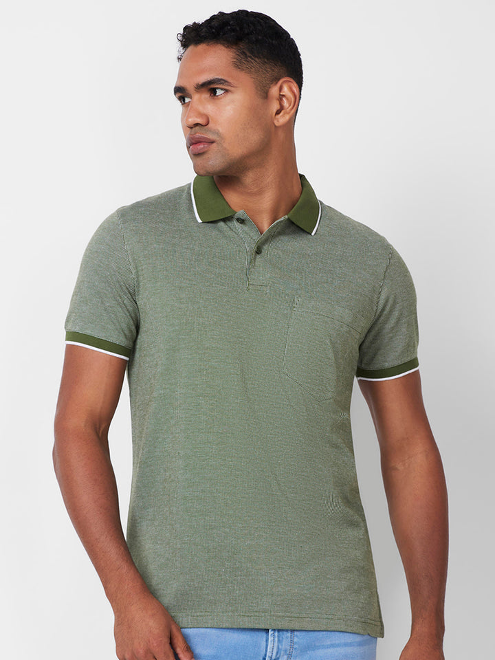Men’s Contrast Collar Polo T-Shirt - Big & Tall
