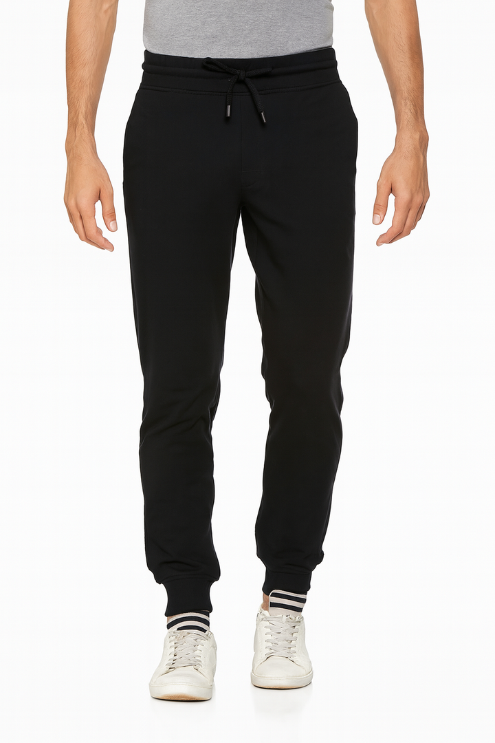 Men’s Interlock Track Pants with Rib – Slim Comfort Fit