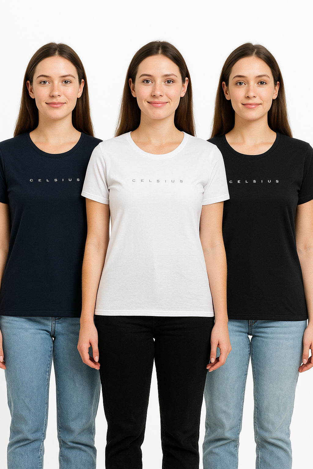 Women’s Three pack Round Neck Tee