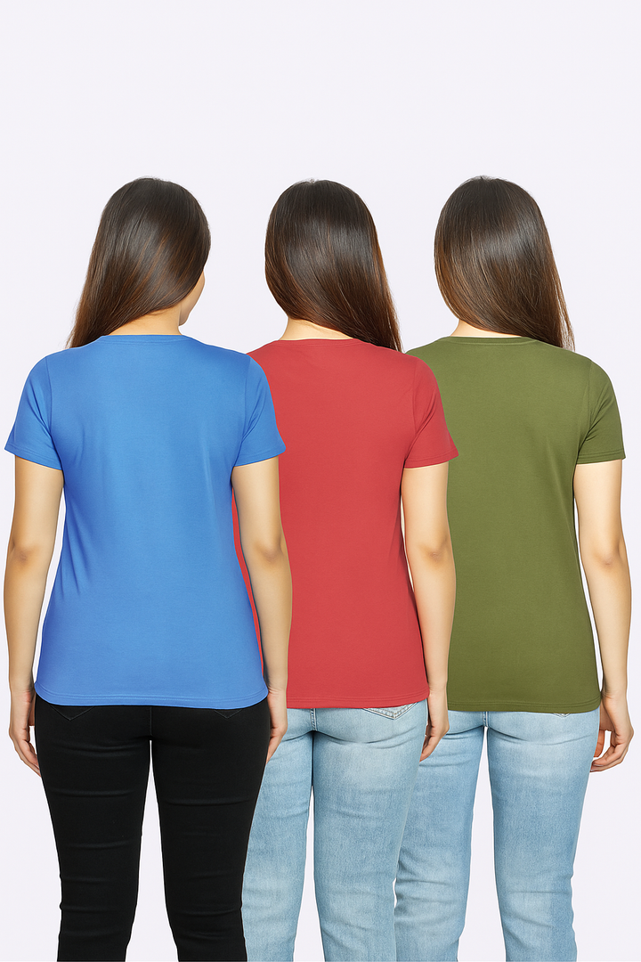 Women’s Three pack Round Neck Tee