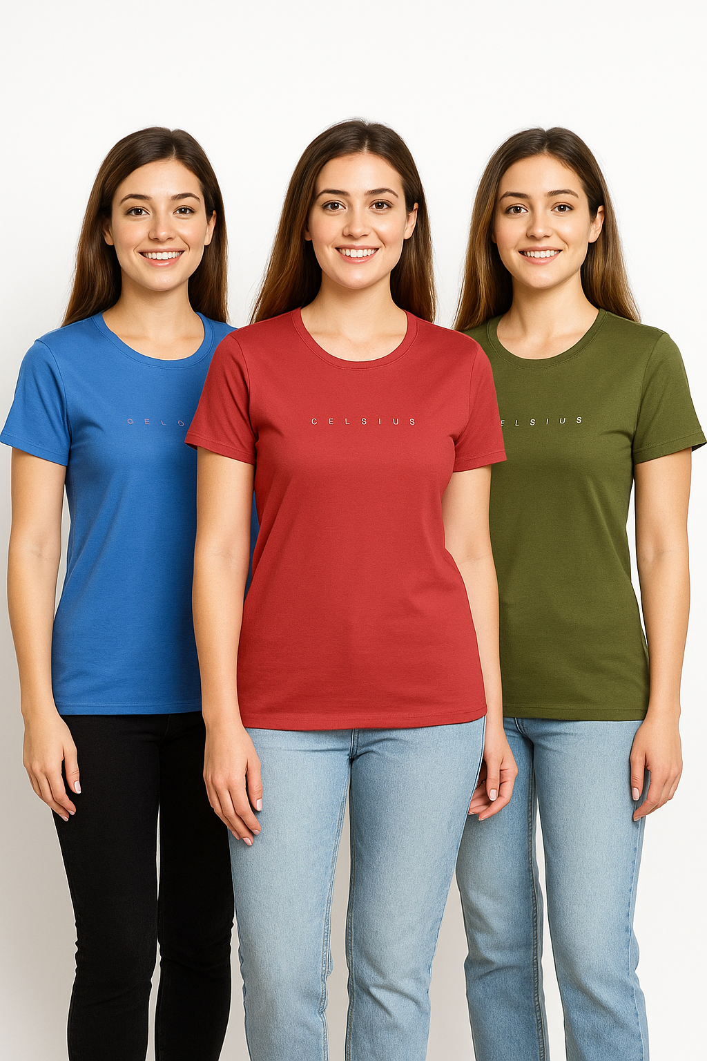Women’s Three pack Round Neck Tee