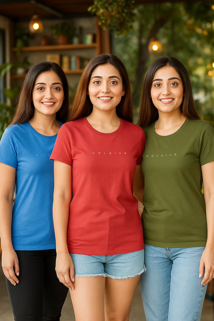 Women’s Three pack Round Neck Tee