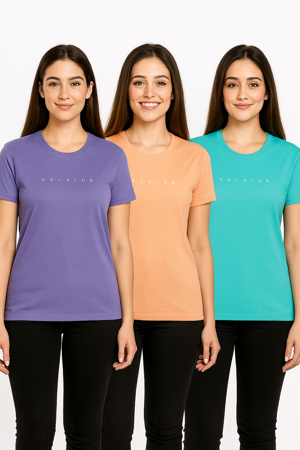 Women’s Three pack Round Neck Tee