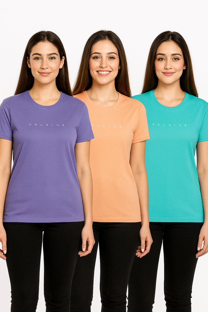 Women’s Three pack Round Neck Tee