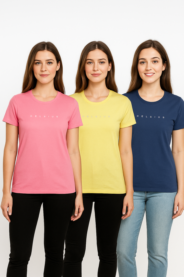 Women’s Three pack Round Neck Tee
