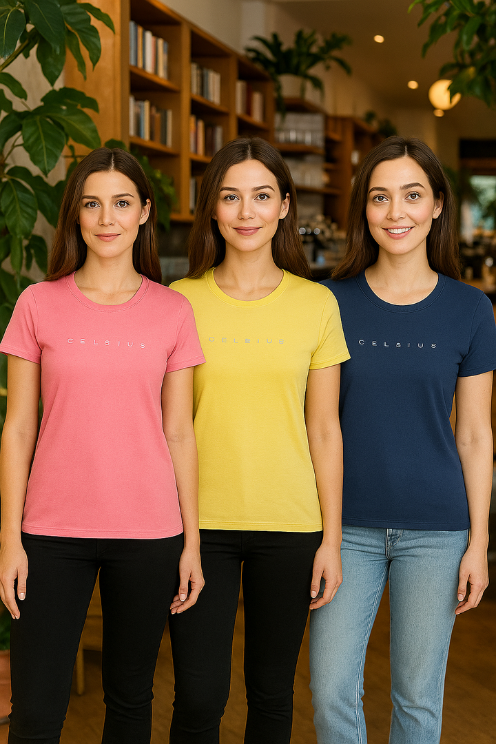 Women’s Three pack Round Neck Tee