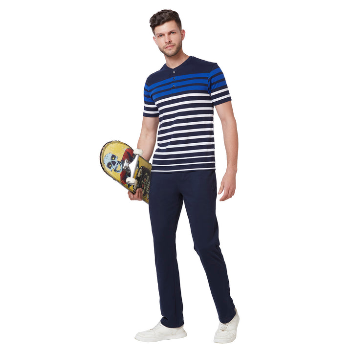 Men’s Plain Interlock Track Pants – Classic Comfort Bottom