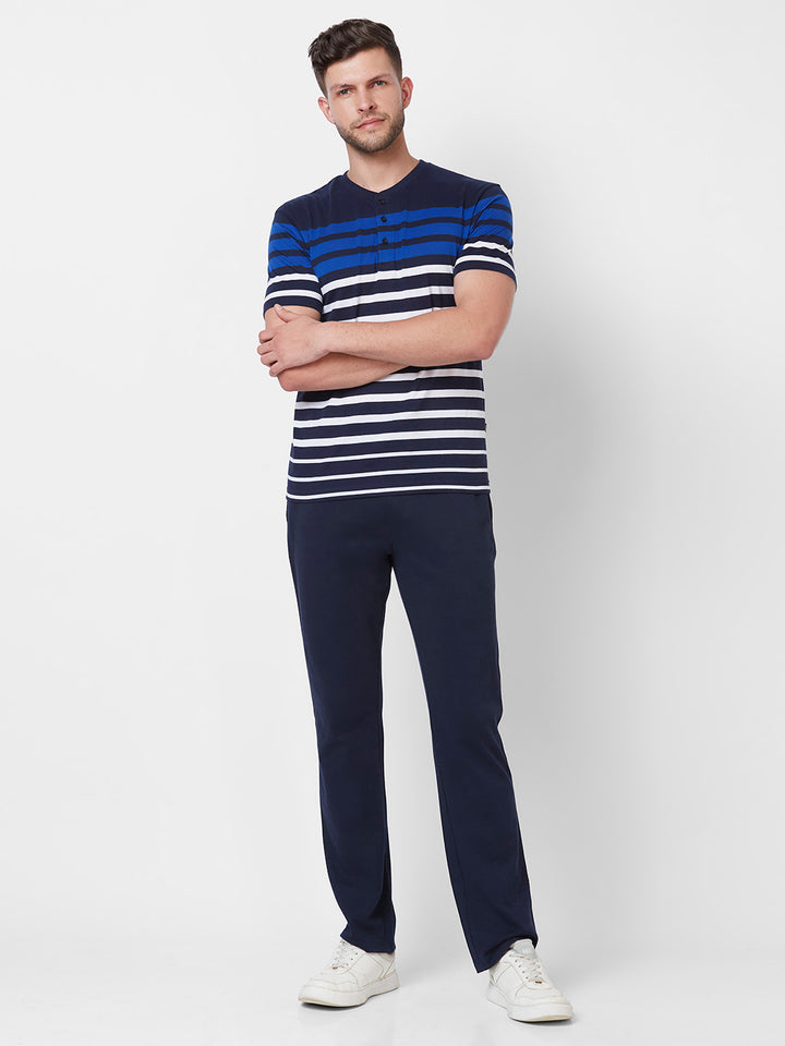 Men’s Plain Interlock Track Pants – Classic Comfort Bottom