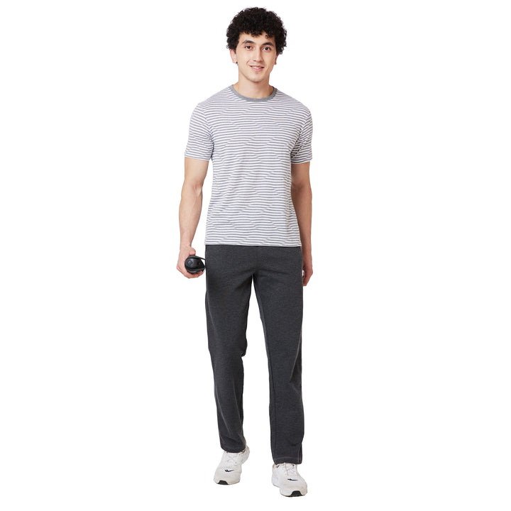 Men’s Plain Interlock Track Pants – Classic Comfort Bottom
