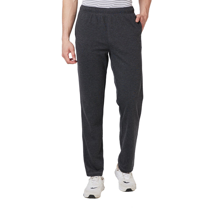 Men’s Plain Interlock Track Pants – Classic Comfort Bottom