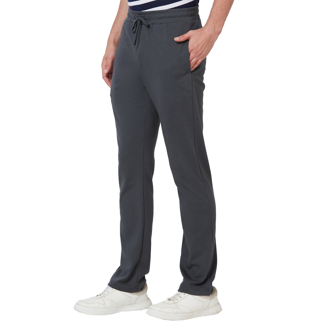 Men’s Plain Interlock Track Pants – Classic Comfort Bottom