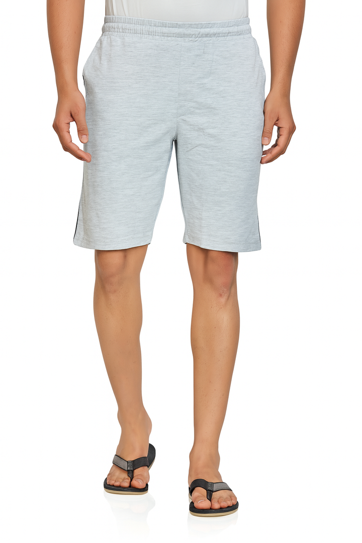 Men’s Interlock Shorts with Piping – Casual Comfort Wear