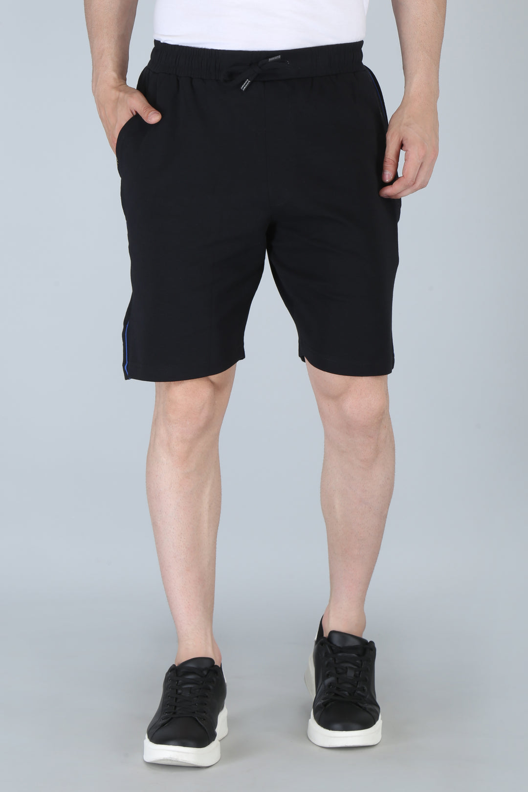 Men’s Interlock Shorts with Piping – Casual Comfort Wear