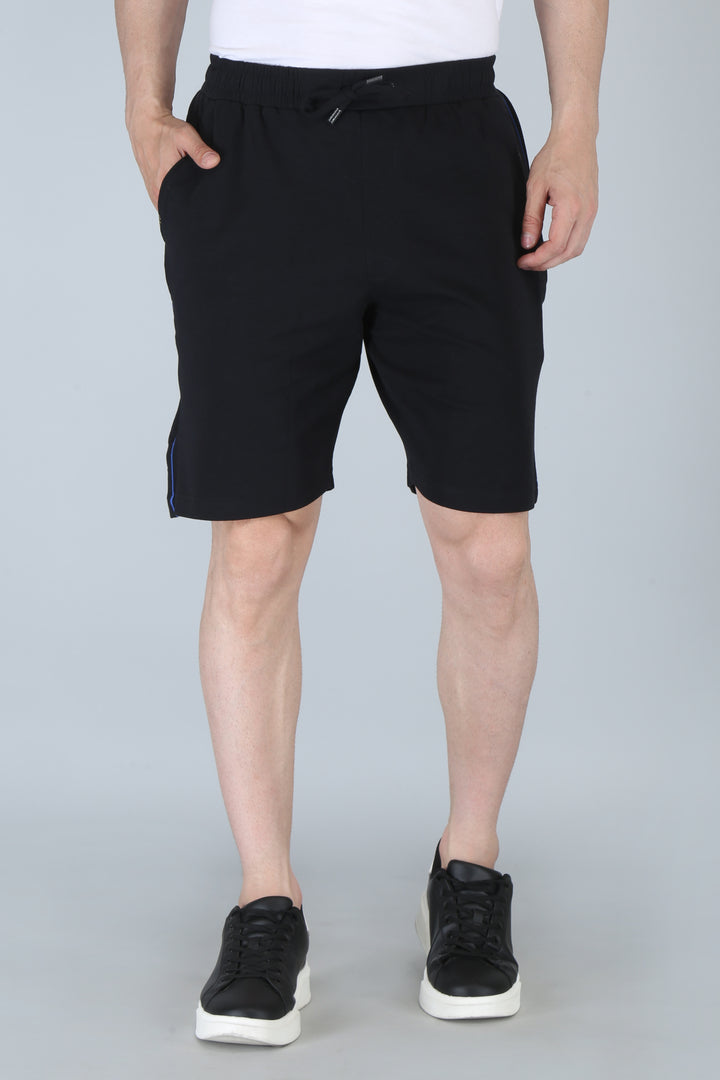 Men’s Interlock Shorts with Piping – Casual Comfort Wear