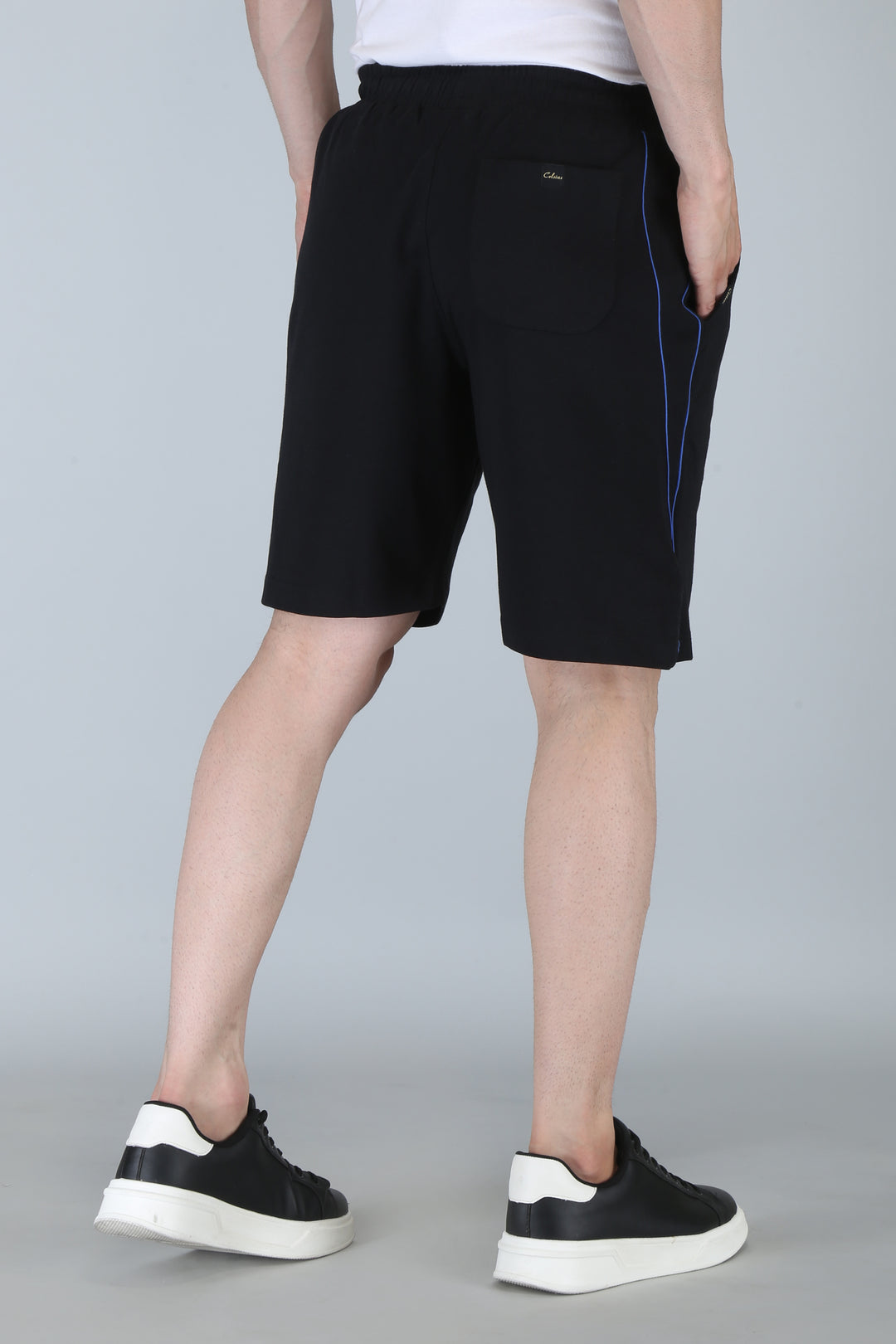 Men’s Interlock Shorts with Piping – Casual Comfort Wear