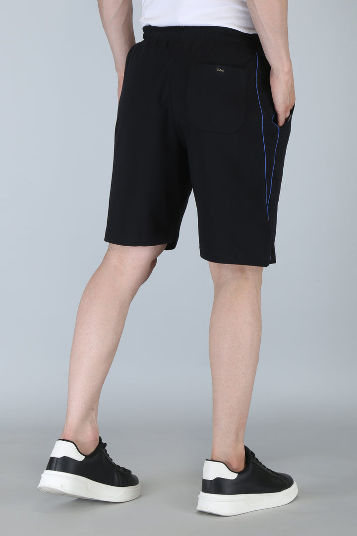 Men’s Interlock Shorts with Piping – Casual Comfort Wear