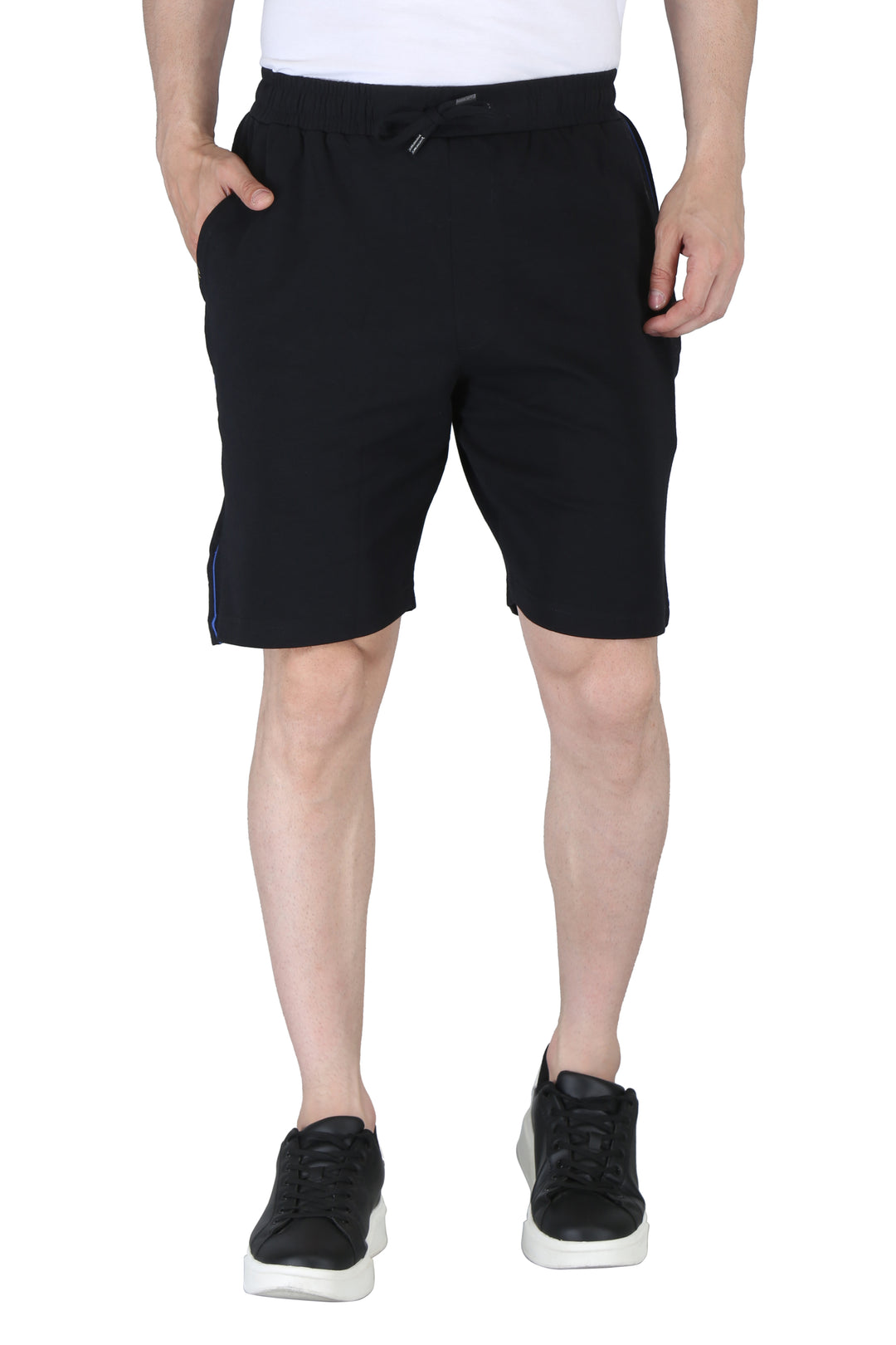 Men’s Interlock Shorts with Piping – Casual Comfort Wear