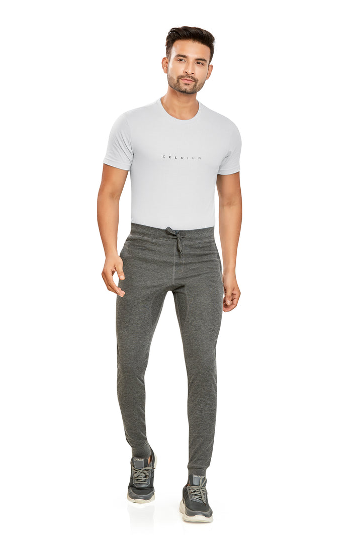 Men’s Interlock Track Pants with Rib – Slim Comfort Fit