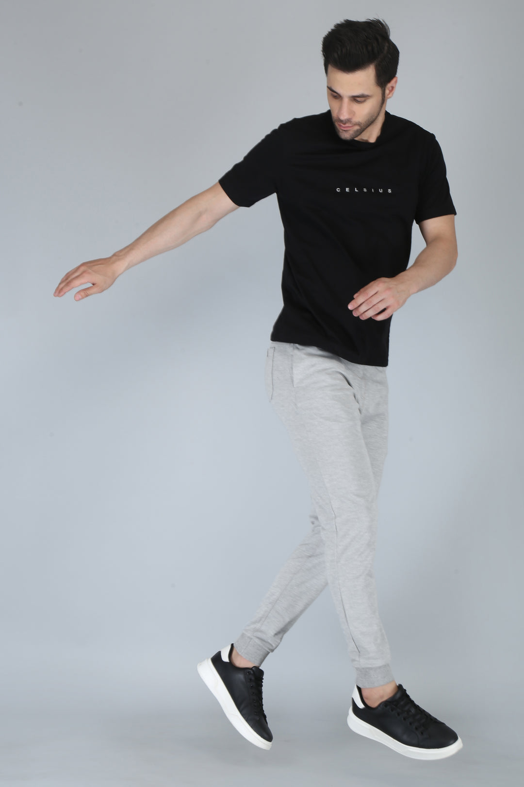 Men’s Interlock Track Pants with Rib – Slim Comfort Fit