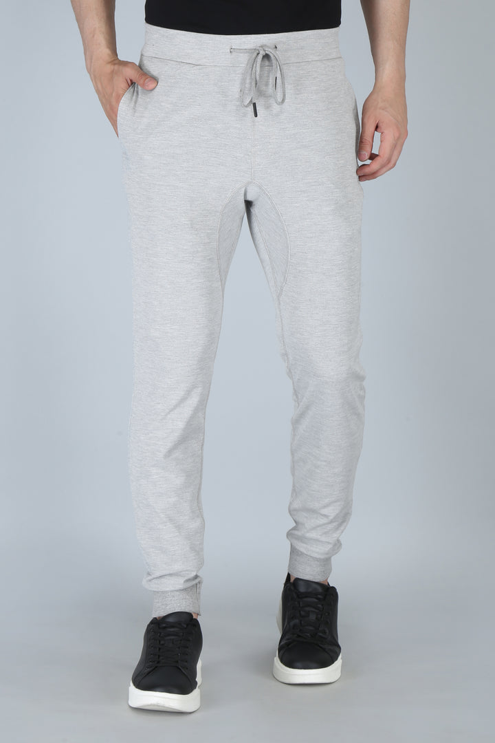 Men’s Interlock Track Pants with Rib – Slim Comfort Fit