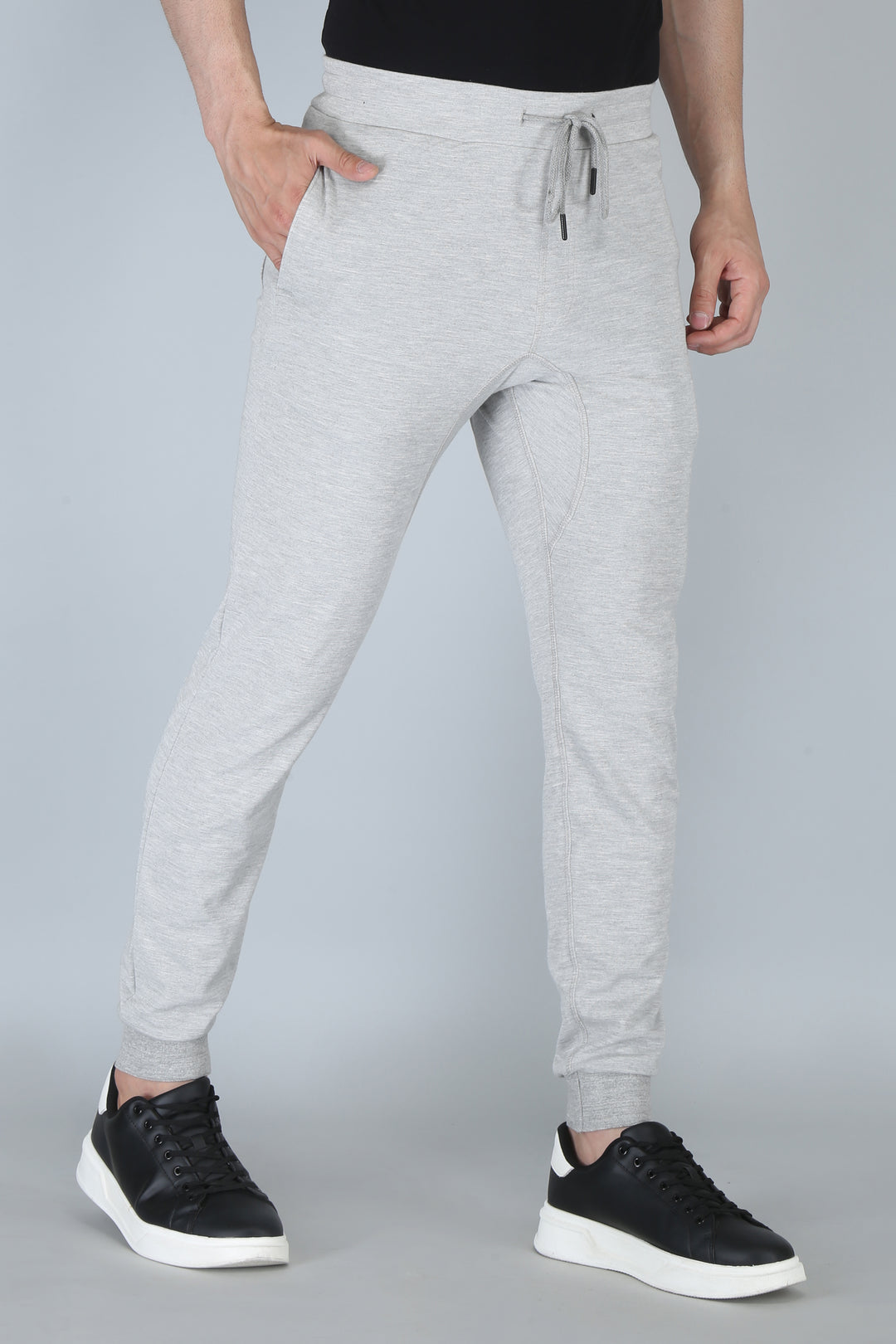 Men’s Interlock Track Pants with Rib – Slim Comfort Fit