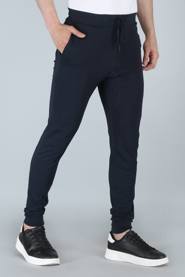 Men’s Interlock Track Pants with Rib – Slim Comfort Fit