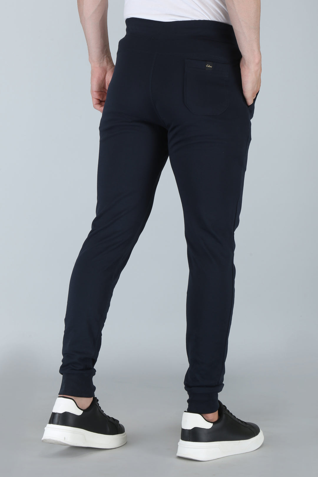 Men’s Interlock Track Pants with Rib – Slim Comfort Fit