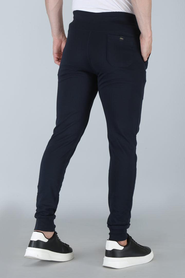 Men’s Interlock Track Pants with Rib – Slim Comfort Fit