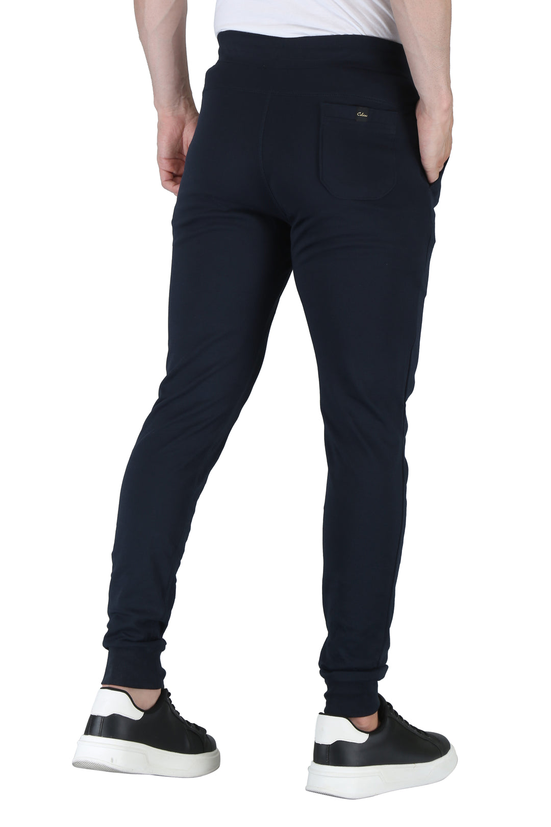 Men’s Interlock Track Pants with Rib – Slim Comfort Fit