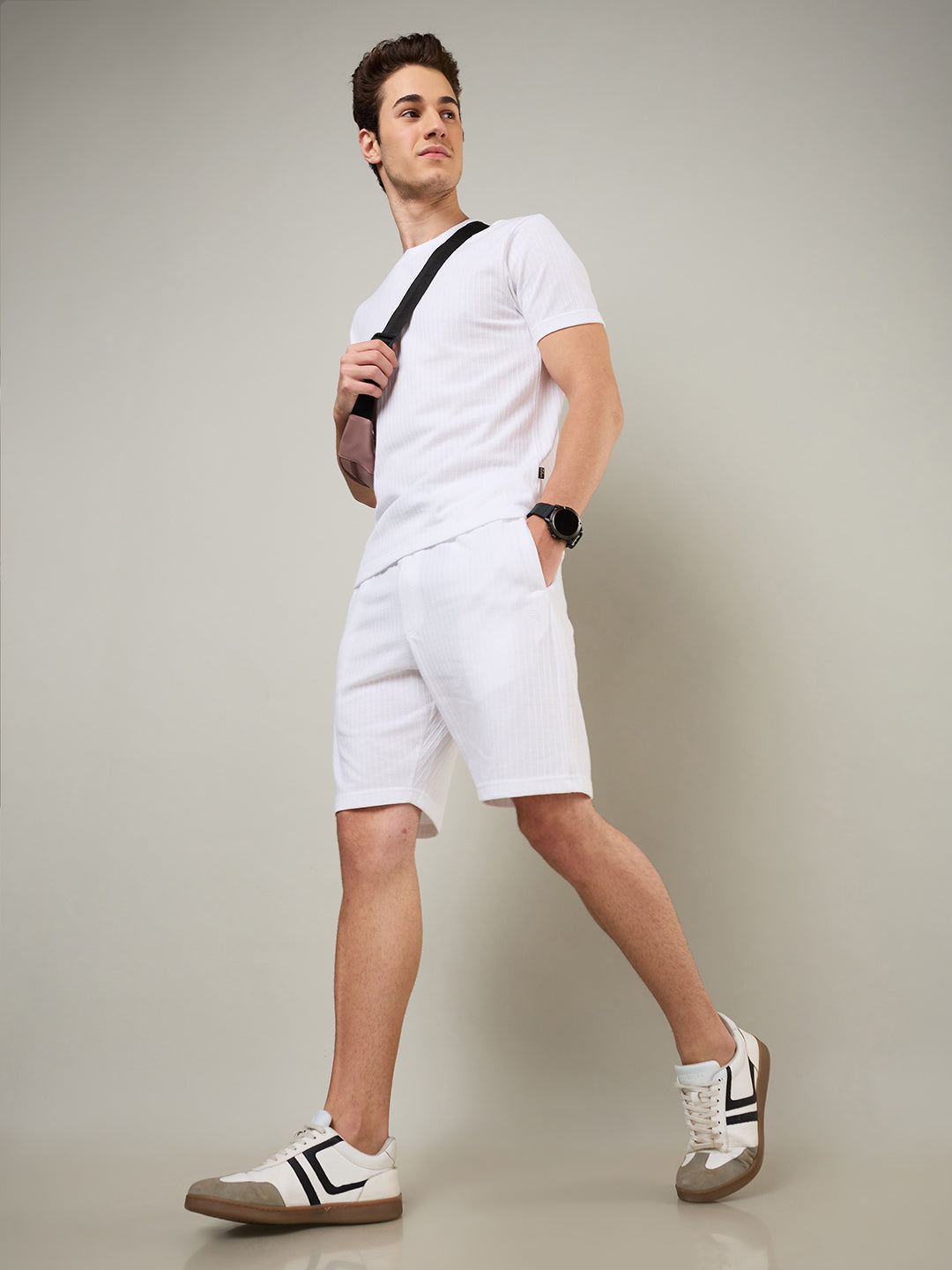 Men's Textured Jacquard Shorts