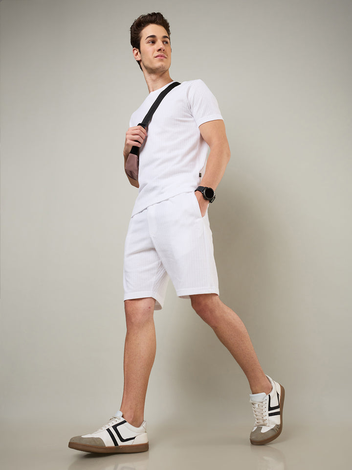 Men's Textured Jacquard Shorts