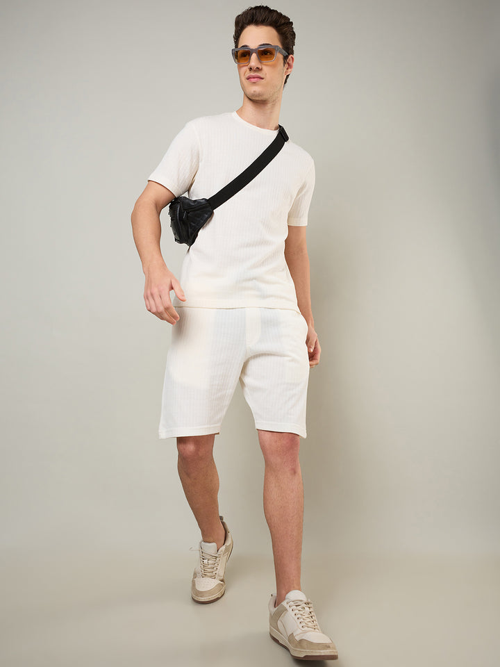 Men's Textured Jacquard Shorts