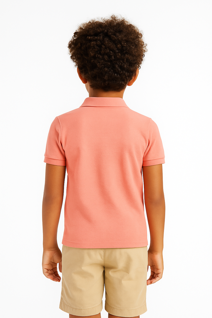 Kids' Piqué Plain Polo with Logo – Classic & Comfortable Polo Shirt for Kids