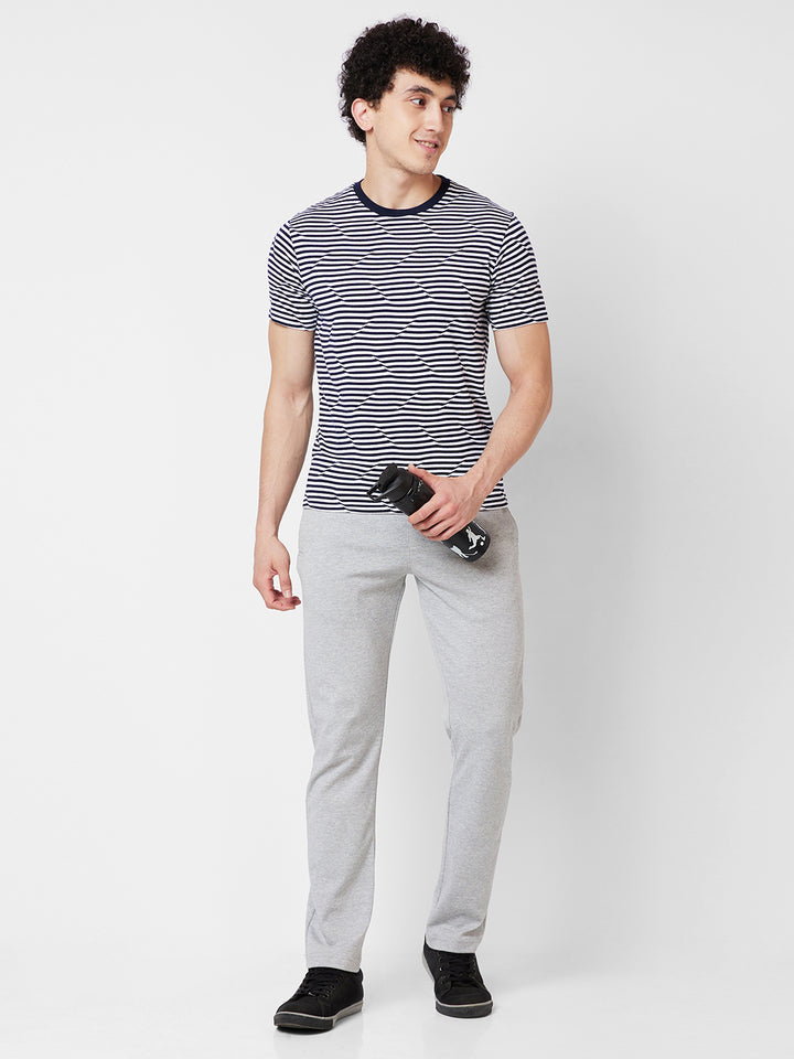 Men’s Round Neck Striped T-Shirt