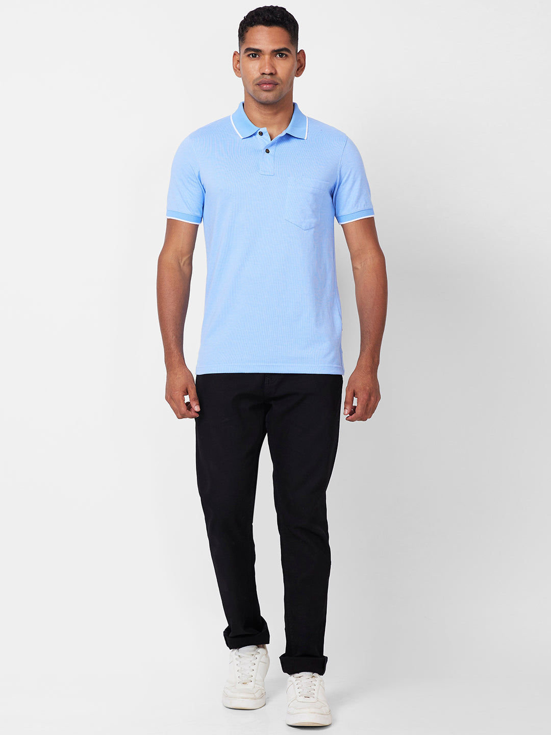 Men’s Contrast Collar Polo T-Shirt - Big & Tall