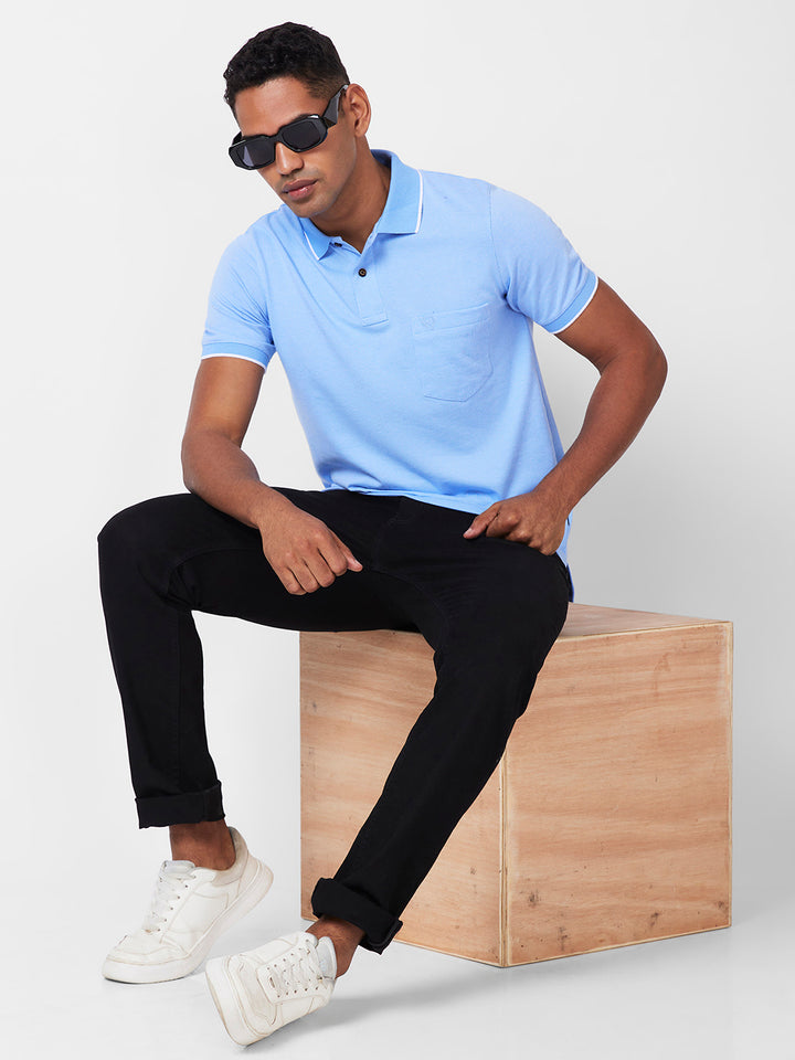 Men’s Contrast Collar Polo T-Shirt - Big & Tall