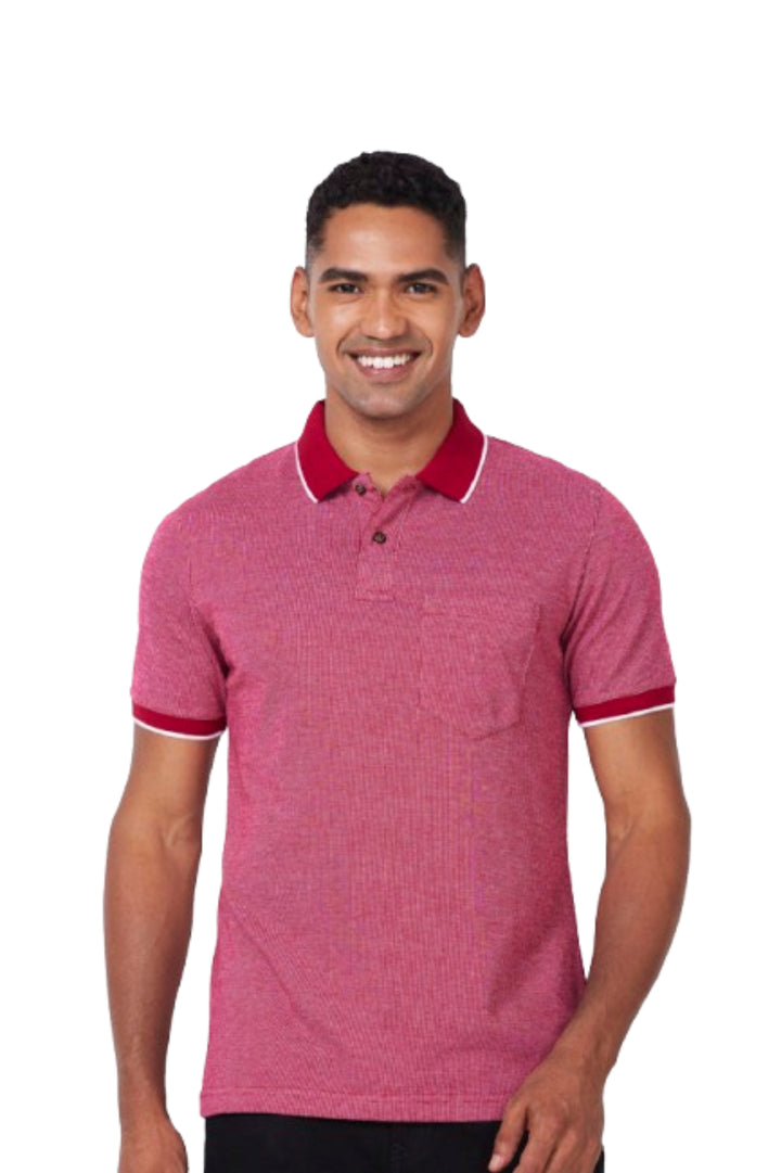Men’s Contrast Collar Polo T-Shirt